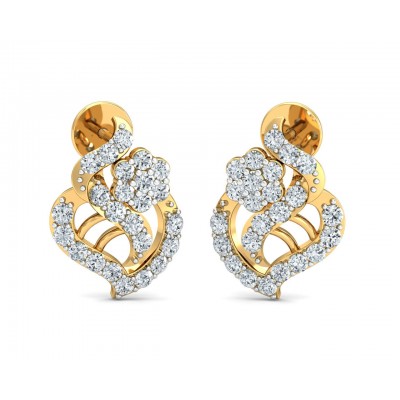 Sophia Diamond Gold Earrings